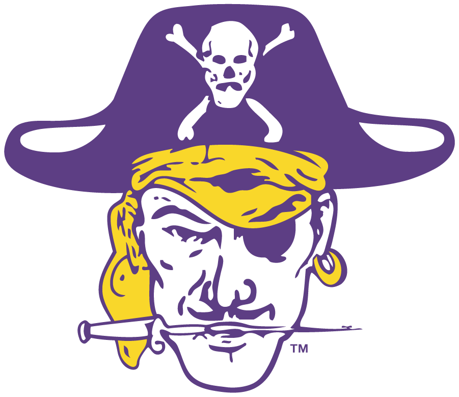 East Carolina Pirates 1971-1980 Primary Logo iron on transfers for T-shirts